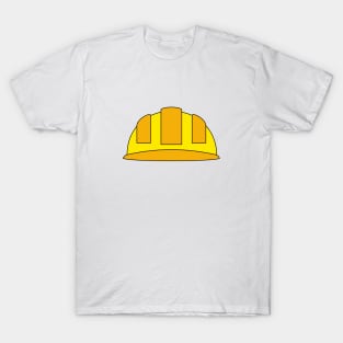 Yellow Hard Hat Cartoon T-Shirt
